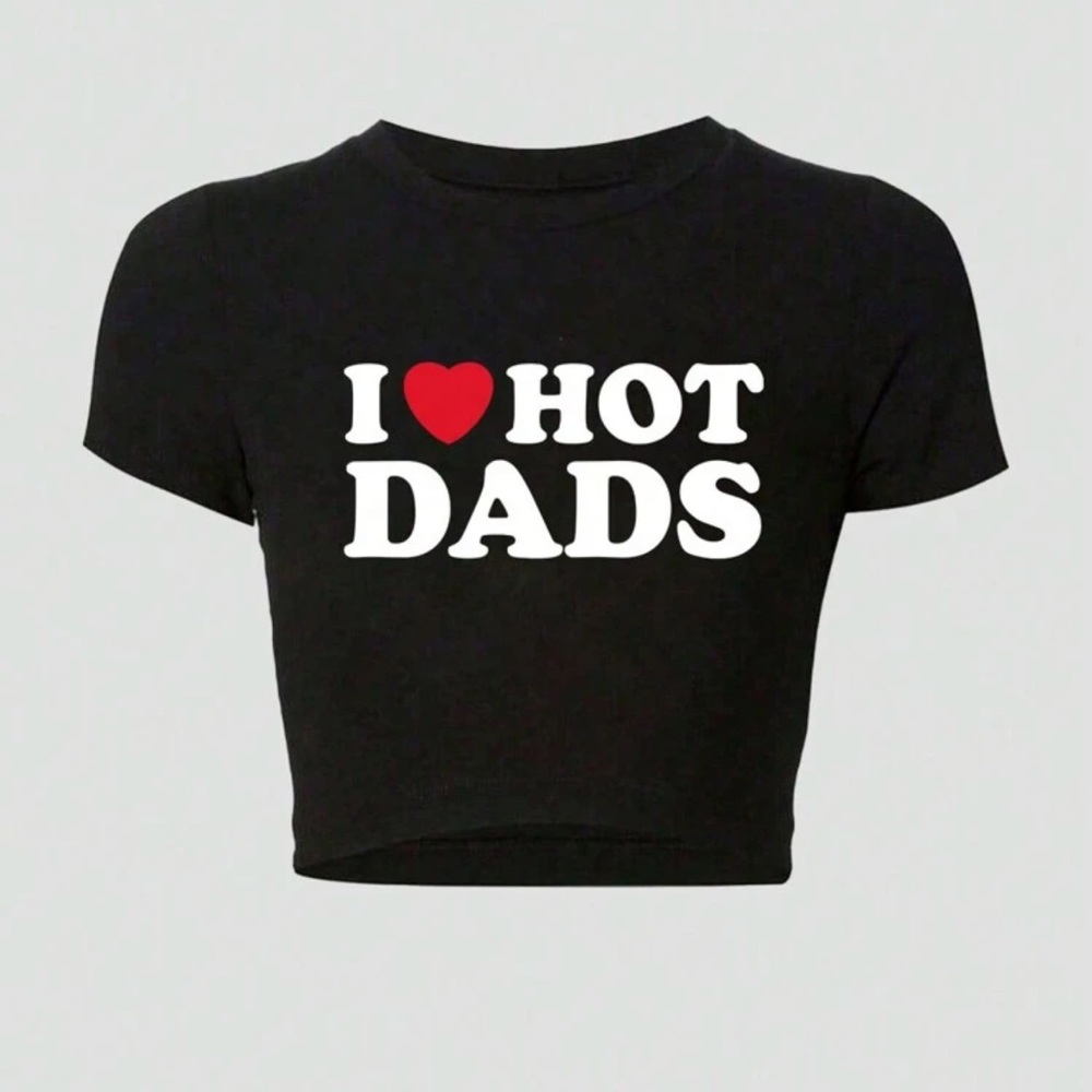 I ❤️ Hot Dads Crop Top